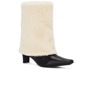Staud Wally Foldover Shearling Boot